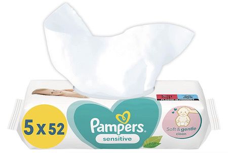 260er Pack Pampers Sensitive Baby Feuchttücher für 3,91€ (statt 6€)