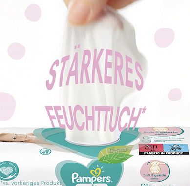 260er Pack Pampers Sensitive Baby Feuchttücher für 3,91€ (statt 6€)