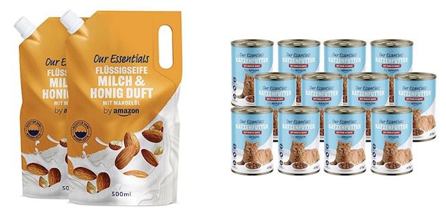 Amazon: 15% Rabatt auf Eigenmarken (Haushalt, Tiernahrung, Lebensmittel...) ab 50€