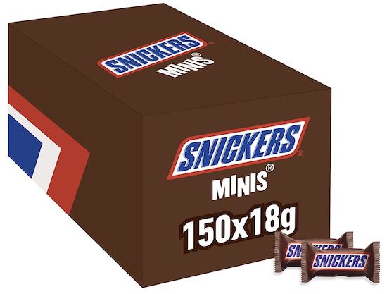150er Pack Snickers Minis (2,7kg) ab 24,64€ (statt 31€)
