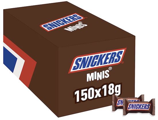 🍫 150er Pack Snickers Minis (2,7kg) ab 23€ (statt 30€)