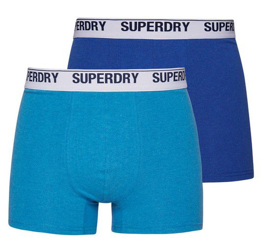 2er Set Superdry blaue Herren Boxershorts Bio Baumwolle ab 9,56€ (statt 16€)