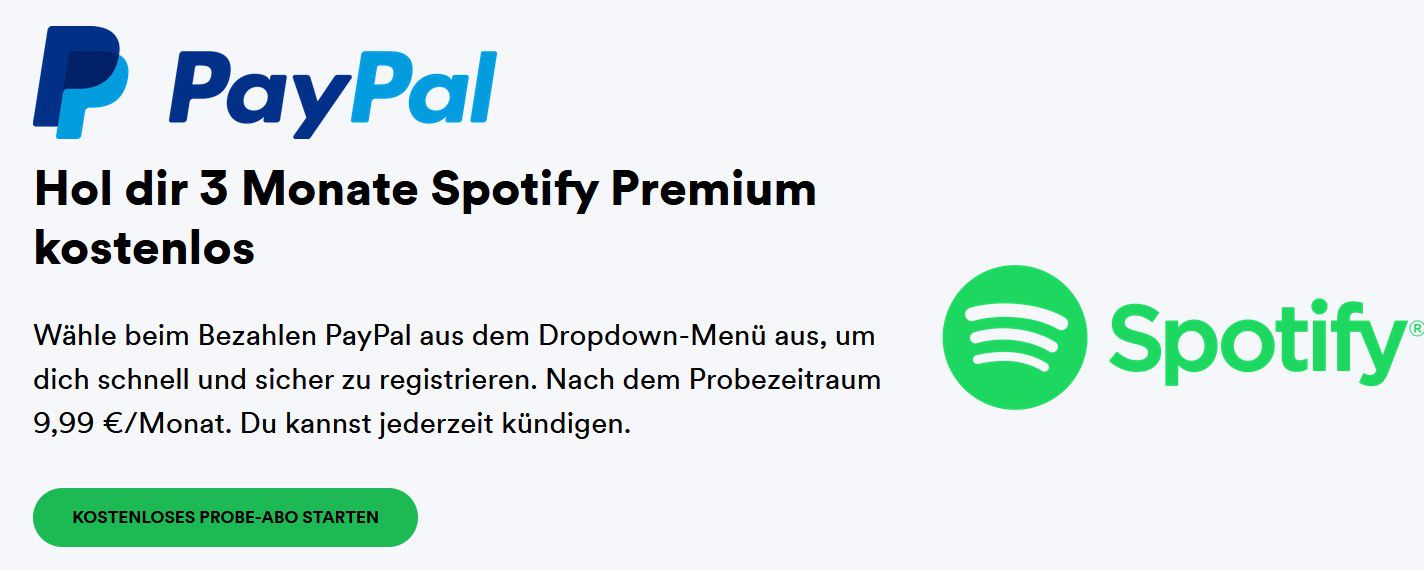 testen komplett 3 Angebot Premium Spotify Monate kostenlos