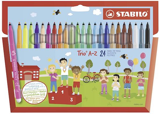 24er Pack STABILO Trio A Z Filzstifte für 3,99€ (statt 8€)