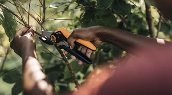 Fiskars P741 Plus PowerLever Amboss Gartenschere für 15,49€ (statt 26€)