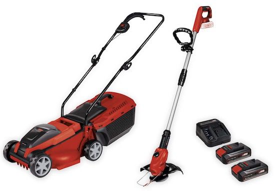 Einhell Rasenmäher + Rasentrimmer + 2x 2,5 Ah für 154,31€ (statt 189€)