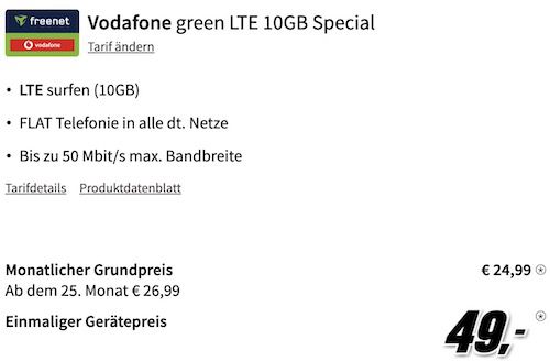🔥 Sony Xperia 1 III + WH H910N für 49€ + Vodafone Allnet 10GB für 24,99€ mtl.
