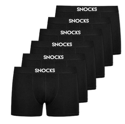 20% Rabatt auf Snocks Fashion   z.b. 6er Boxershorts ab 34,99€ (statt 45€)