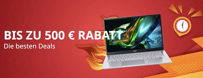 Bis 500€ Rabatt bei Acer   z.B. Predator Helios 16 mit RTX 4060 für 1.999€ (statt 2.299€)