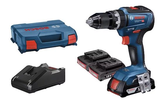 Bosch GSB18V55 Akku Schlagbohrschrauber 3x 2,0Ah & Koffer für 155,90€ (statt 192€)