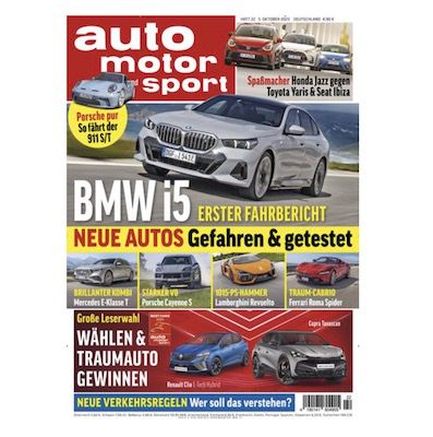 27 Ausgaben Auto Motor und Sport für 138€ + Prämie: bis 125€ Gutschein