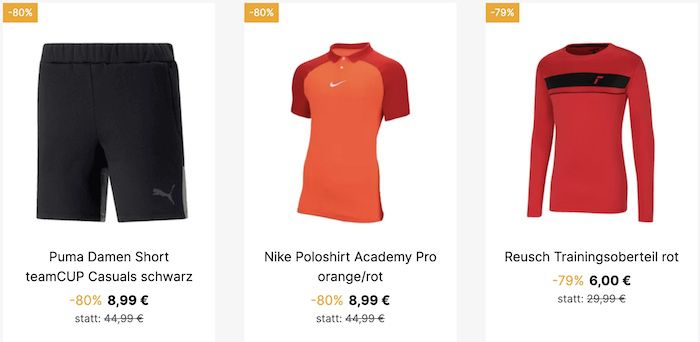 🔥 Geomix Restposten Sale bis  80%   z.B. Puma Poloshirt 7,99€ (statt 25€)