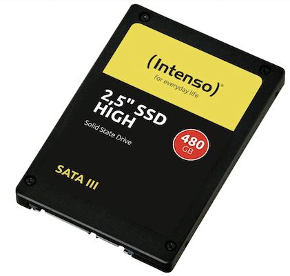 Intenso High Performance 2,5 Zoll SSD mit 480 GB für 19€ (statt 32€)