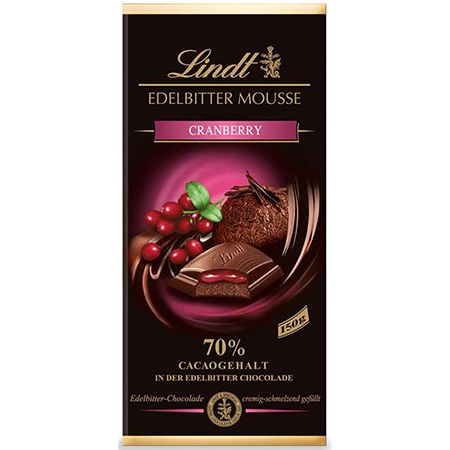 13er Pack Lindt & Sprüngli Mousse Cranberry, je 150g für 27,99€ (statt 41€)