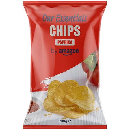 Our Essentials by Amazon Kartoffelchips Paprika, 200g ab 1,31€