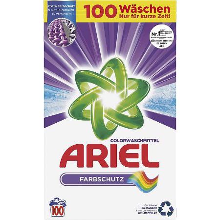 6,5Kg Ariel Color Waschmittel mit Farbschutz, 100WL für 17,99€ (statt 24€)   Prime