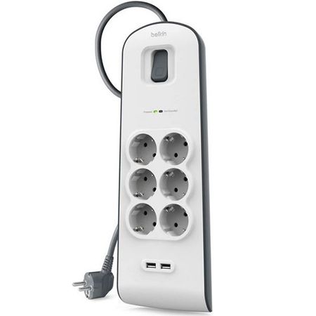 Belkin Surge Plus 6 Fach Steckdosenleiste mit USB für 19,99€ (statt 32€)