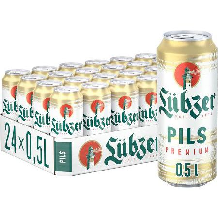 🍻 24x Lübzer Premium Pils, 0,5L Dose ab 13,22€ (statt 20€) – 0,55€ pro Dose