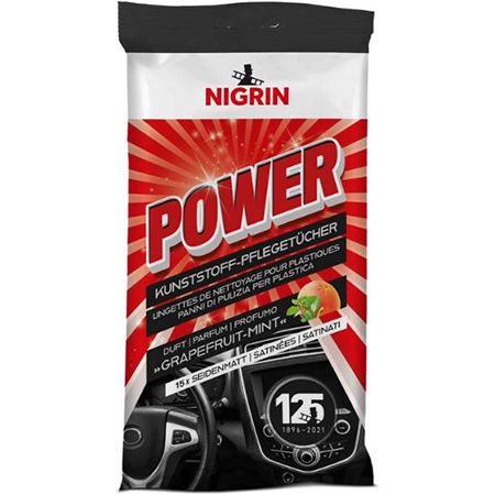 2x 15er Pack Nigrin Power Kunststoff Pflegetücher für 5,90€ (statt 11€)