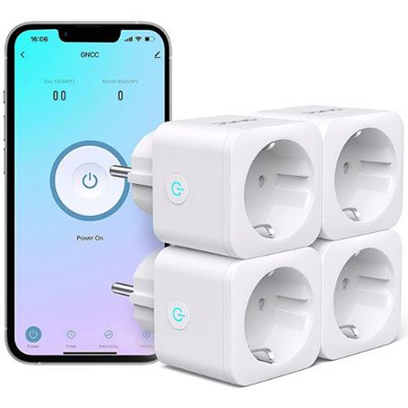 4x GNCC Mini Wlan Steckdose mit Strommessung für 26,99€ (statt 44€)