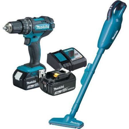 Makita DLX2422 Kombo Kit mit Schrauber + Staubsauger für 169,99€ (statt 189€)