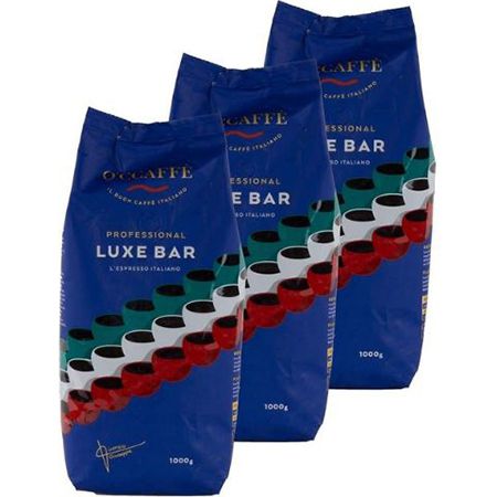 3 x 1Kg OCCAFFÈ Espresso Luxe Bar Intenso Kaffeebohnen ab 32,63€ (statt 43€)