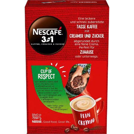 8 x 10er Pack NESCAFÉ 3 in 1 Kaffee Sticks ab 14,32€ (statt 18€)