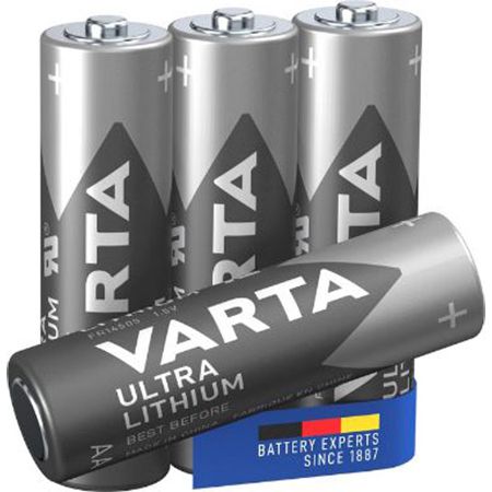 4er Pack VARTA Ultra Lithium AA Batterien ab 3,33€ (statt 7€)   Prime