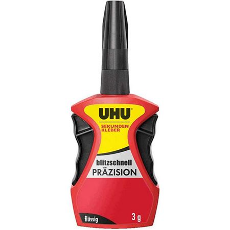 UHU Sekundenkleber Blitzschnell Präzision, 3g für 4,99€ (statt 8€)