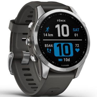 Garmin fenix 7S Silver mit grauem Band für 345,79€ (statt 427€)