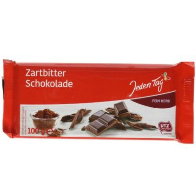 Jeden Tag 100g Zartbitter Schokolade für 0,59€