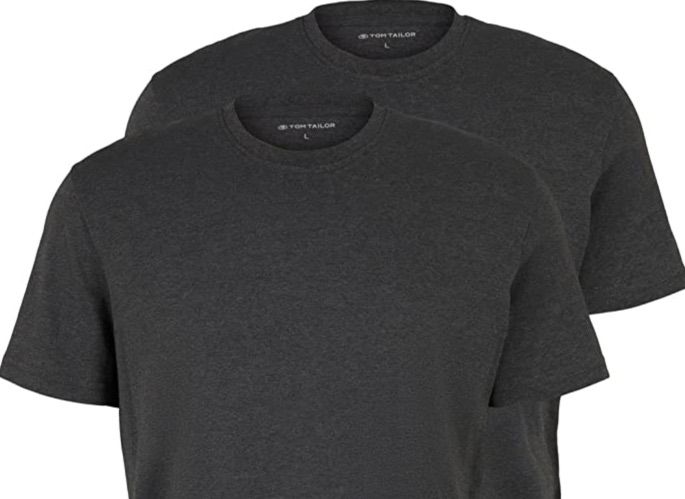 2x TOM TAILOR Basic Herren T Shirt für 12,99€ (statt 16€)