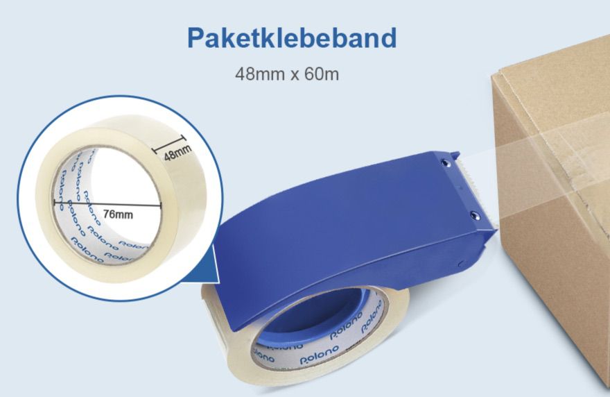 6x POLONO Paketklebeband (48 mm x 60m) für 8,99€ (statt 18€)