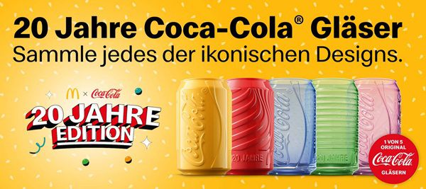 🍔 McDonald’s Neues Coca Cola Glas kostenlos erhalten zu jedem McMenü
