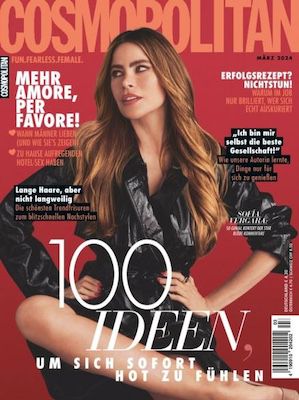 10 Ausgaben Cosmopolitan für 42,50€ + Prämie: 45€ Amazon Gutschein