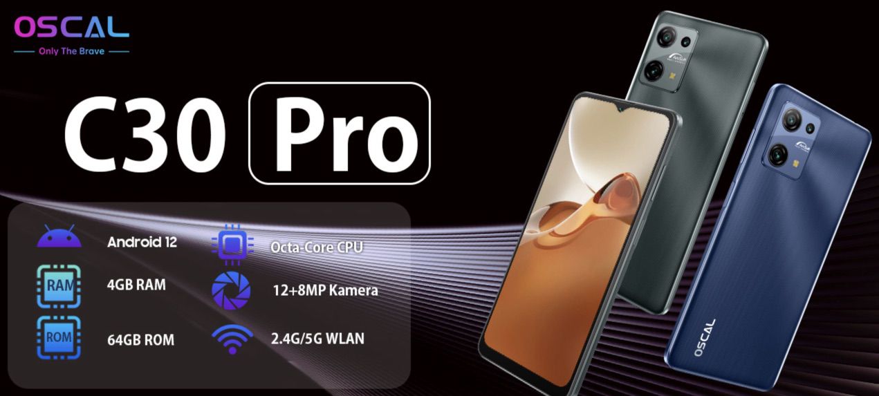 OSCAL C30 Pro Smartphone mit 64GB Speicher für 89,99€ (statt 120€)