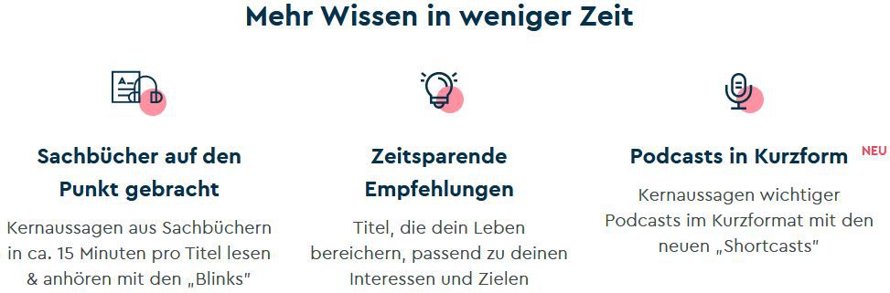 Blinkist Sachbuch Zusammenfassungen   Jahresmitgliedschaft für 20€ (statt 80€)