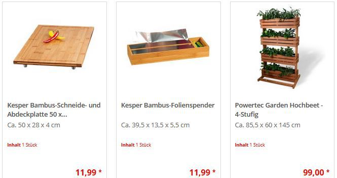 Norma24 Mega Sale mit 50% Rabatt   z.B. Powertec Hochbeet für 64,45€ (statt 124€)