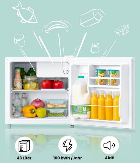 Comfee RCD50WH1(E) Mini Kühlschrank (43L) für 59€ (statt 125€)