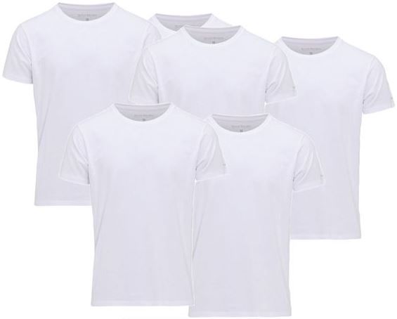 6er Pack bruno banani Basic T Shirts für 33,33€ (statt 56€)   M + XL