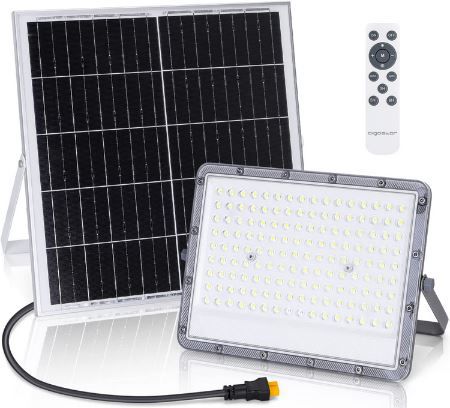 Aigostar Außen Strahler mit Solarpanel, 6.500k für 37,79€ (statt 54€)