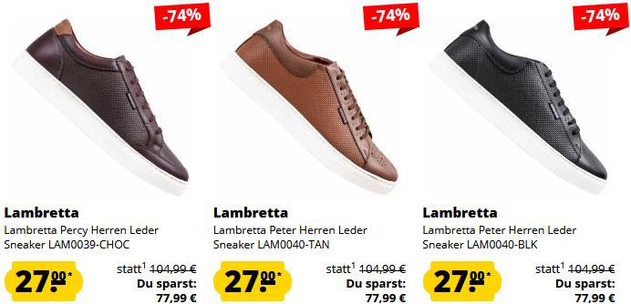 👟 Lambretta Schuh Sale bei SportSpar   Jedes Paar nur 27€ + 3,95€ Versand