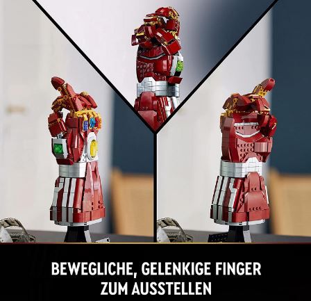 LEGO 76223 Marvel Iron Man Nano Gauntlet für 58,99€ (statt 70€)