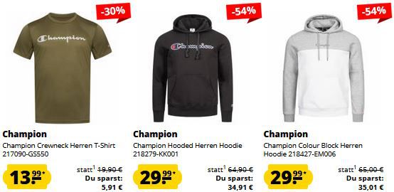 SportSpar: Champion Sale ab 9,99€ + 5€ Gutschein ab 60€