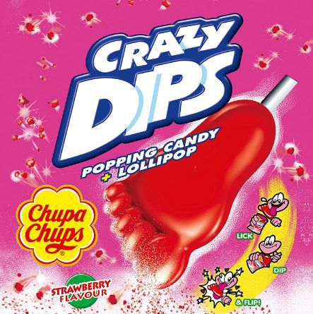 24er Pack Chupa Chups Crazy Dips Erdbeere Lollis ab 6,80€ (statt 15€)