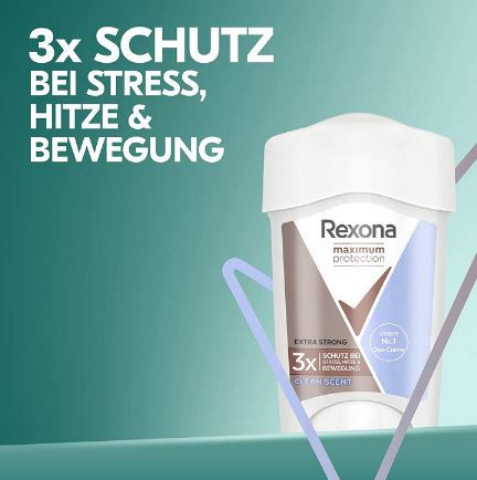 6x Rexona Maximum Protection Deo Creme für 4,95€ (statt 30€)