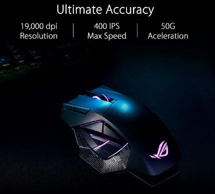 ASUS ROG Spatha X Gaming Maus mit 19k dpi für 97,19€ (statt 117€)