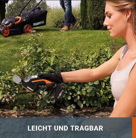 Worx WG801E.9 20V Akku Gras  und Strauchschere für 56,55€ (statt 65€)