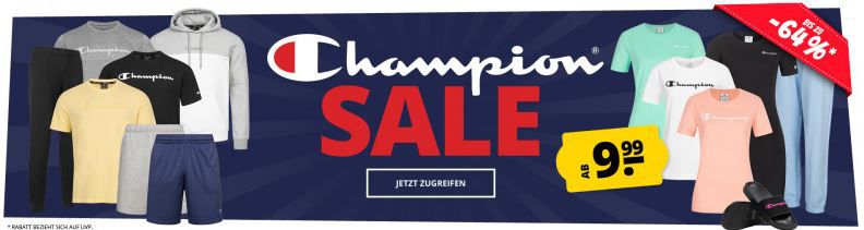 SportSpar: Champion Sale ab 9,99€ + 5€ Gutschein ab 60€