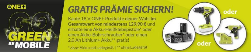 Ryobi ONE+ Akku Kombo Kit Rasentrimmer + Heckenschere für 165,89€ (statt 193€)